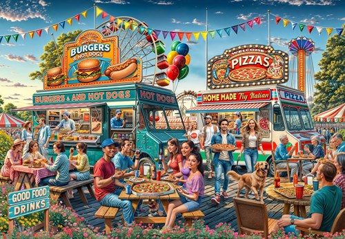 Bluebird Puzzle puzzle Food Trailer - 1000 pezzi di divertimento
