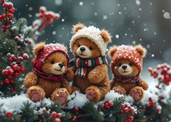 Bluebird Puzzle puzzle Little Bears in the Snow 300 pezzi cartone