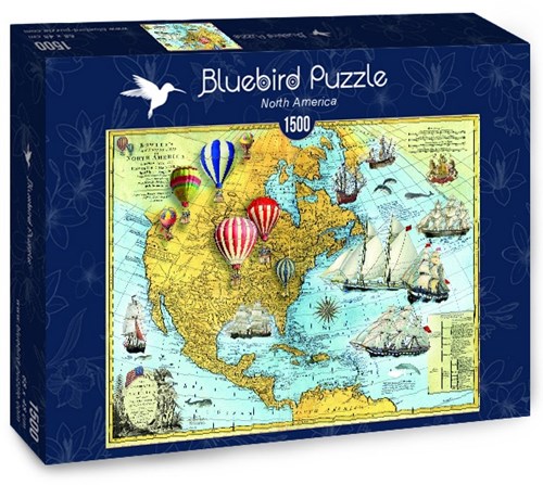 Bluebird Puzzle puzzle Nord America - 1500 pezzi puzzle cartone-2