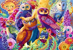 Bluebird Puzzle puzzle Owl Autonomy - 1000 pezzi gufo colorato
