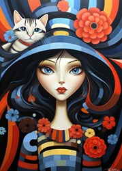 Bluebird Puzzle puzzle Portrait Women And Animals - 300 pezzi