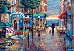 Bluebird Puzzle puzzle Rainy Day Stroll - 1000 pezzi paesaggio Parigi