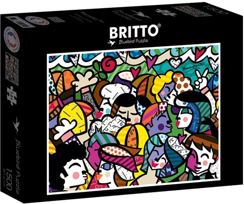 Bluebird Puzzle puzzle Romero Britto - Looking into the future - 1500 pezzi-2