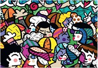 Bluebird Puzzle puzzle Romero Britto - Looking into the future - 1500 pezzi