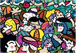 Bluebird Puzzle puzzle Romero Britto - Looking into the future - 1500 pezzi