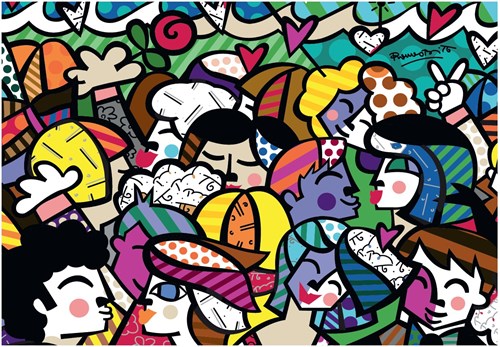 Bluebird Puzzle puzzle Romero Britto - Looking into the future - 1500 pezzi