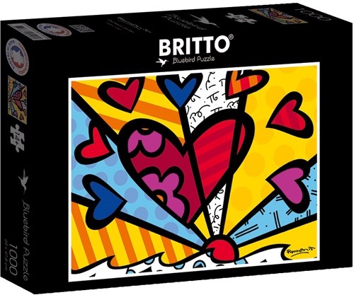 Bluebird Puzzle puzzle Romero Britto New Day 1000 pezzi colorato-2