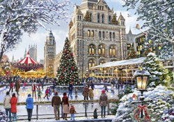 Bluebird Puzzle puzzle Skating Outside Natural History Museum - 2000 pezzi