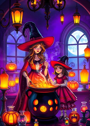 Bluebird Puzzle puzzle Spells and pumpkins - 300 pezzi