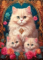 Bluebird Puzzle puzzle gatti The Cat Trio - 300 pezzi