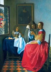 Bluebird Puzzle puzzle Vermeer La ragazza con il bicchiere di vino 1000 pezzi