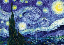 Bluebird Puzzle puzzle d'arte Vincent Van Gogh - Notte stellata 2000 pezzi