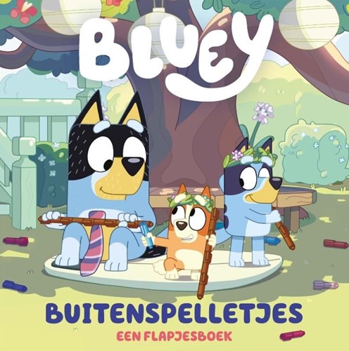 Big Balloon Bluey libro interattivo con alette giochi all'aperto bambini