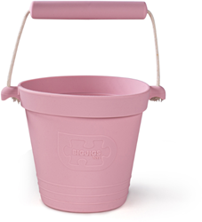 BigJigs secchiello giocattolo in silicone blush pink - flessibile e resistente