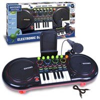 Bontempi DJ mixer lettore musicale con microfono ed effetti luce nero