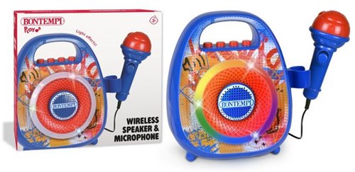 BONTEMPI-DRAADLOZE LUIDSPREKER MET MICROFOON