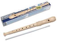 Bontempi flauto dolce in legno - diteggiatura tedesca - strumento musicale per bambini