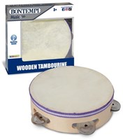 Bontempi tamburello in legno strumento musicale per bambini