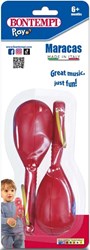 Bontempi maracas strumento musicale rosso - ideale per bambini e divertimento musicale
