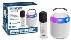 Bontempi mini altoparlante wireless con microfono ed effetti luce giocattolo