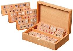 Philos Rummy gioco da viaggio in legno - classico gioco di famiglia