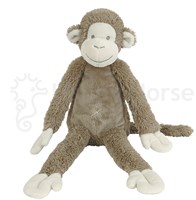 Happy Horse peluche scimmia Mickey 32 cm - giocattolo morbido marrone