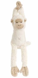 Happy Horse peluche scimmietta Mickey carillon musicale - 40 cm bianco