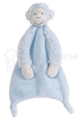 Happy Horse copertina coccola scimmietta Mickey blu - 28 cm regalo neonato