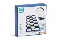 BS Toys Dama XL Legno - Grande Gioco di Strategia per Bambini