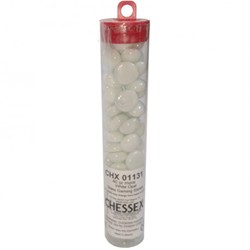 Chessex pietre da gioco in vetro opale bianco set 40+ pezzi gaming