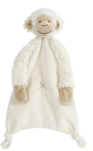 Happy Horse copertina coccola scimmietta Mickey - bianco - 28 cm - regalo neonato
