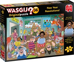Jumbo puzzle Wasgij Original 36 - Buoni propositi cartone animato 1000 pezzi