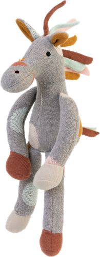 Happy Horse Cavallo di peluche lavorato a maglia - 30 cm - Cotone biologico