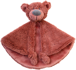 Happy Horse copertina coccola Orso Bobbie - Colore ruggine - Regalo bebè 29 cm