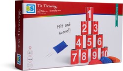 BS Toys Gioco Lancio Lattine Rosso - 10 lattine gioco bambini esterno