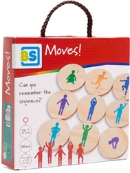 BS Toys Moves - Gioco di movimento attivo per bambini e famiglia - Dischi in legno - Gioco dai 6 anni