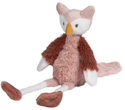 Happy Horse peluche gufo Olivia rosa antico 31cm - morbido peluche per bebè