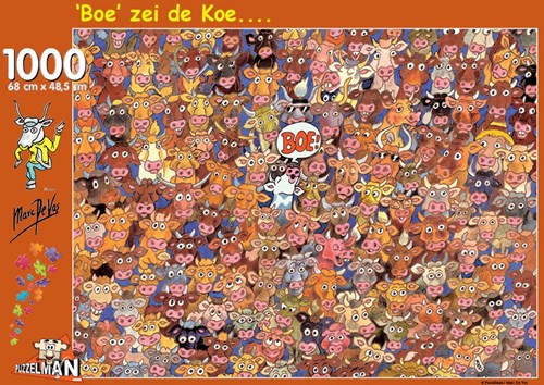 Puzzelman Le mucche puzzle - Marc De Vos (1000)