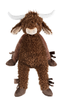 Happy Horse peluche mucca Cody 60cm - grande mucca Highland da abbracciare