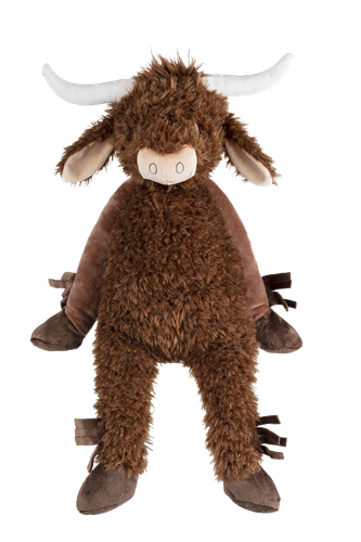 Happy Horse peluche mucca Cody 60cm - grande mucca Highland da abbracciare