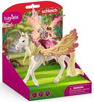 Schleich bayala - Feya con unicorno Pegaso figura da gioco 70568