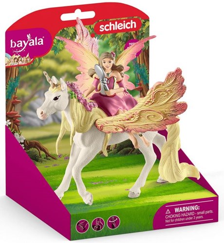 Schleich bayala - Feya con unicorno Pegaso figura da gioco 70568