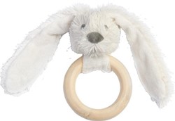 Happy Horse Ivory Rabbit Richie Wooden Teething Ring