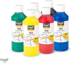 Creall set colori per tessuti 6 colori 250ml - vernice tessile acrilica