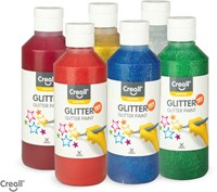 Creall set colori glitter - 6 colori vernice glitter 250ml bambini