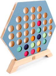 BS Toys gioco da tavolo 3 in fila - Gioco educativo in legno - Strategia bambini