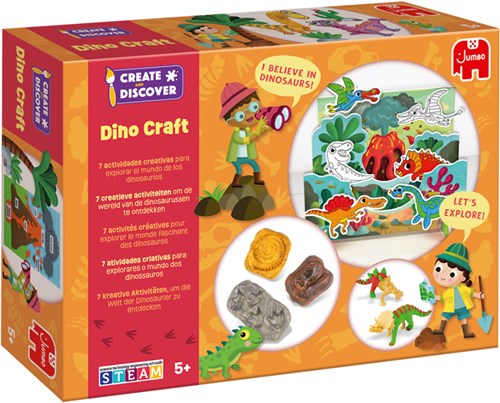 Set creativo Dino Craft giocattolo creativo per bambini dai 5 anni