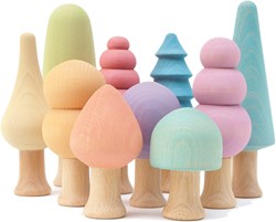 Ocamora giocattolo in legno Forest set pastello - gioco creativo
