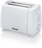 Tristar tostapane bianco 2 fette con griglia per panini e 6 livelli