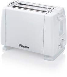 Tristar tostapane bianco 2 fette con griglia per panini e 6 livelli